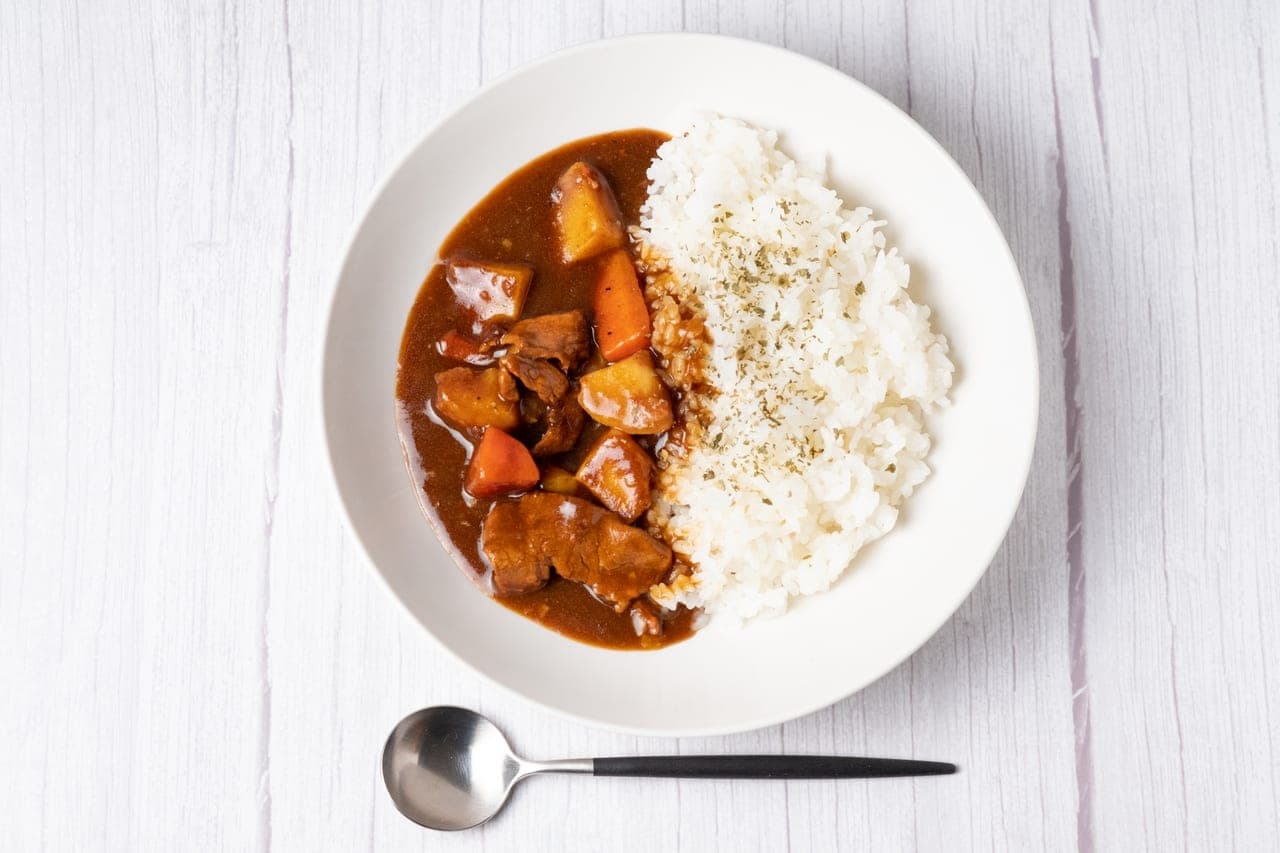 Curry rice plate